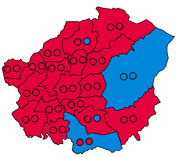 Tameside Metropolitan Borough Council Election 2023

🌹 Labour/Labour Co-Op - 51 (+3)
🌳 Conservative - 6 (-2)
🌍 Green - 0 (-1)