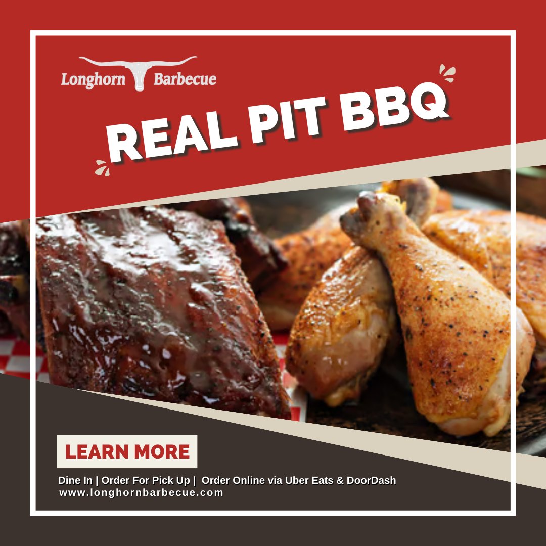 LonghornBBQ's tweet image. Hungry for some delicious BBQ? Visit Longhorn Barbecue for Dine In &amp;amp; Pick Up, or Order Online via Uber Eats &amp;amp; DoorDash. 🍖🍽️

Order Now! 

#BBQOnTheGo #longhornbarbecue #washingtonbarbecue #barbecueparty #southernpitstyle