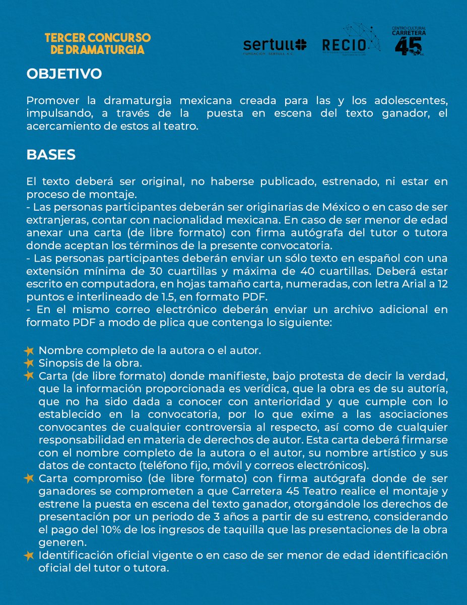 Carretera 45 Teatro tweet media