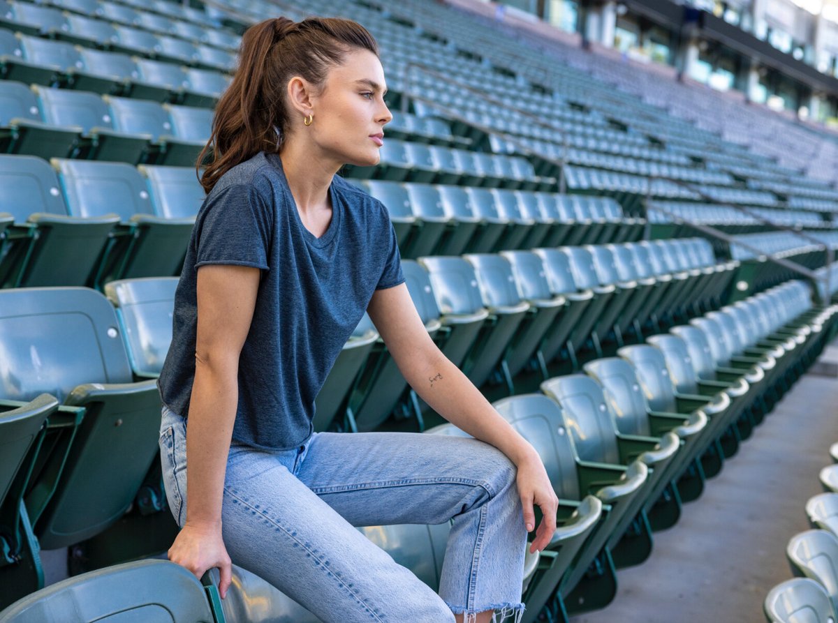NextLevelTees's tweet image. Sometimes you just need a little inspiration.  Our 5080 Women&apos;s Festival Crop Top might just be the ticket!  65/35 poly/combed ring-spun cotton blend.  Perfect for sublimation printing. Color: Antique Denim 💙  #nextlevelapparel #nla 🌴 #readytoinspire