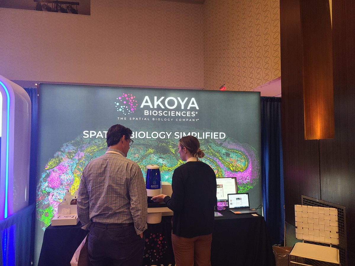 AkoyaBio's tweet photo. 📢 #ABRF23 Attendees: Come to booth #418 today until 4:30 PM EST to learn how you can simplify your #spatialbiology journey through the ever-expanding #biomarker landscape with #PhenoCode Discovery Panels! https://t.co/sNQVVWlGQX
@MyABRF #ABRF2023 https://t.co/9TJTwwSe4b