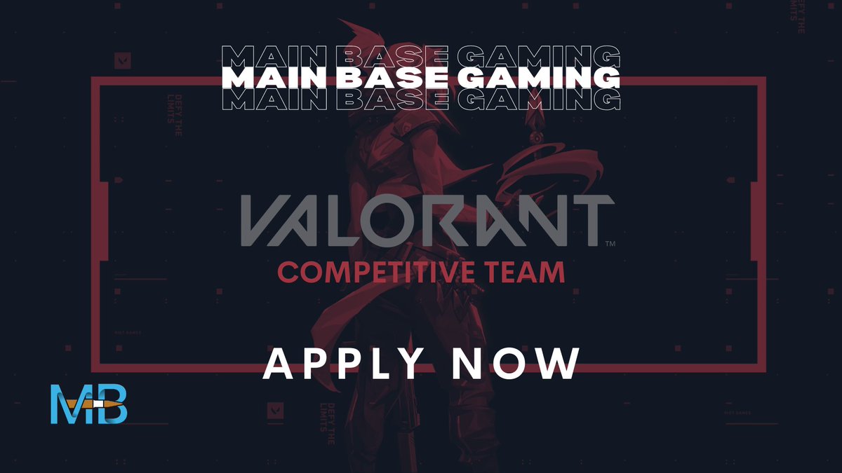 Hello! We are Main Base Gaming, an eSports and Content Creation Organization looking to #BuildTheBase. We are currently looking to sign a Valorant Competitive Team to the org! If this interest you please fill out the application below! forms.gle/6uKMwELwjnaVRm…