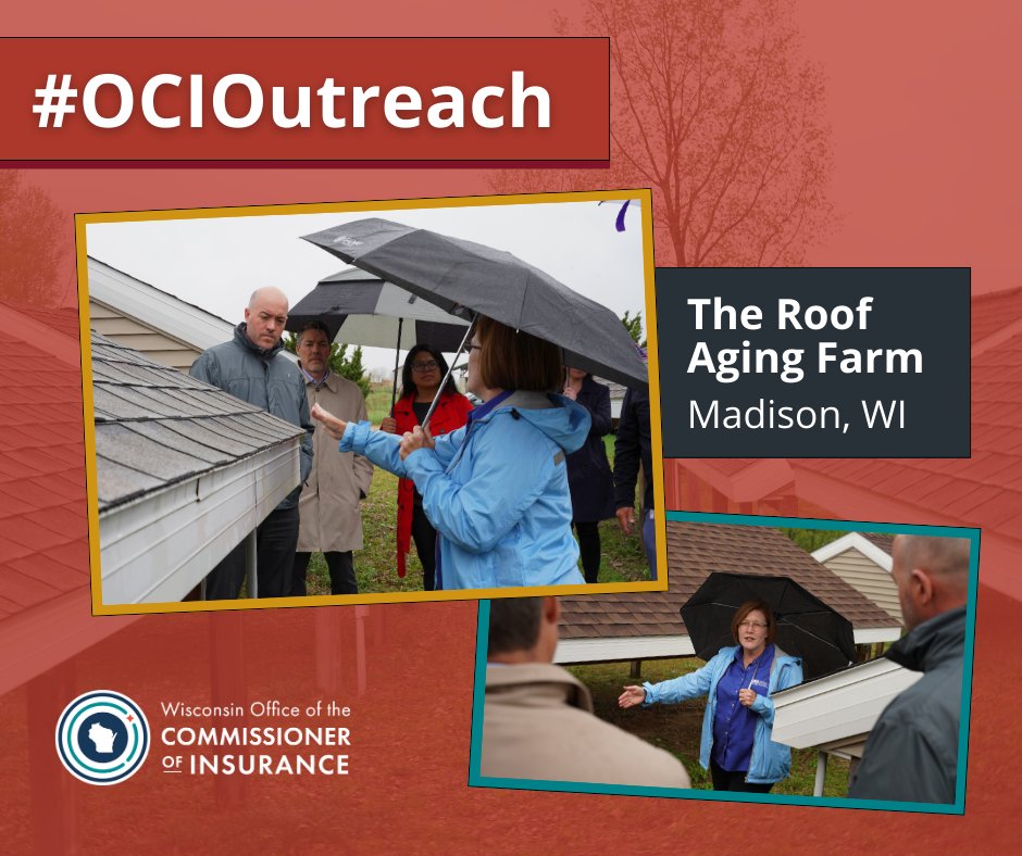 wisconsinoci's tweet photo. Yesterday, OCI joined colleagues from @WisconsinDOA for a visit to the @IBHS_org Roof Aging Farm at the @amfam campus in Madison. This unique site represents IBHS's efforts to measure how various roofing materials hold up to a Midwestern climate. 🏡🧵1/2: https://t.co/0PUTHKUfXV
