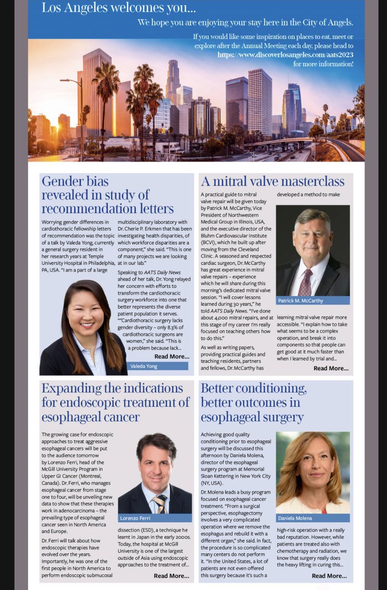 Thank you to the <a href="/AATSHQ/">AATS</a> Daily News for featuring our research this weekend! Grateful to my mentor, Dr. Cherie Erkmen, and the rest of our research team. We are excited to continue studying and sharing how to make cardiothoracic surgery more equitable.

events.aats.org/uploads/files/…