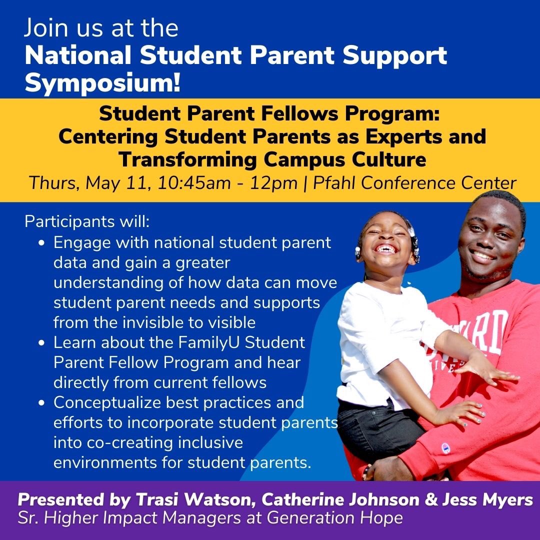 Heading to Nat’l Student Parent Support Symposium?! Me too!! 
Can I recommend a VERY GOOD conference session?!?!

#FamilyU  @SupportGenHope 
#PregnantAndParentingStudents #StudentParents #ParentingStudents #StudentCaregivers