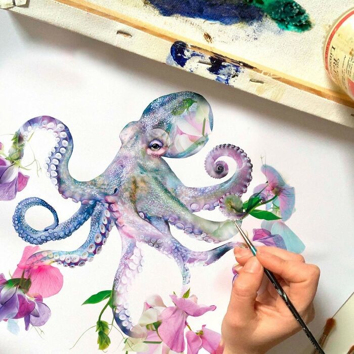 KimTrotman's tweet photo. 50 #BotanicalAnimals made with watercolor and pencils. 

https://t.co/mHIQYTFzVV https://t.co/VNcsybyoVs