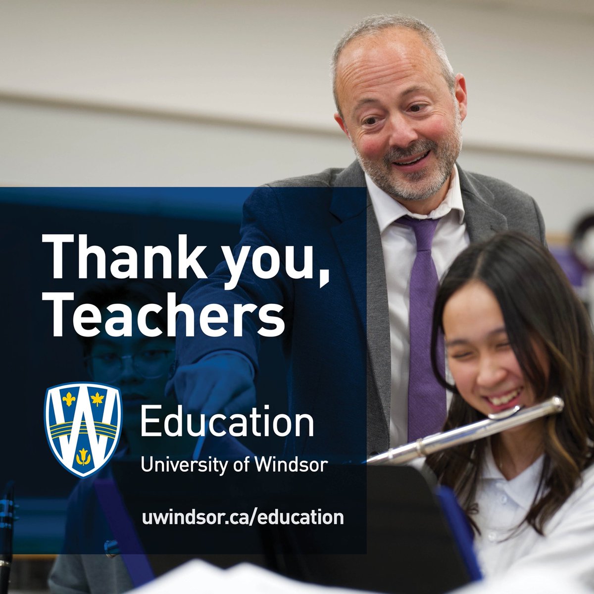 UWindsor's tweet photo. Thank you to all the hardworking and dedicated teachers who create meaningful learning experiences for their students. 💙 #TeacherAppreciationWeek

https://t.co/3Y0YwtiFTc https://t.co/obu3vrbiAH