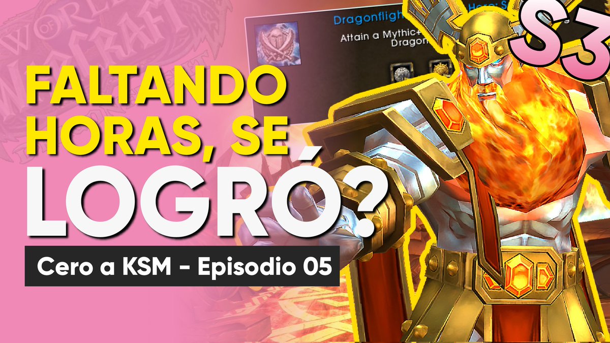 Shambalitv's tweet photo. Muy buenas gente, hoy les traigo el episodio final S3E05 de la serie Cero a KSM, y como se había anunciado, esta vez con un Paladín Protección.

⏯️ https://t.co/alKbOFZ2z8

#wowdragonflight #ksm #dragonflight #wowlatam #wow #warcraft #miticasplus #youtube https://t.co/AUewTMDAl1