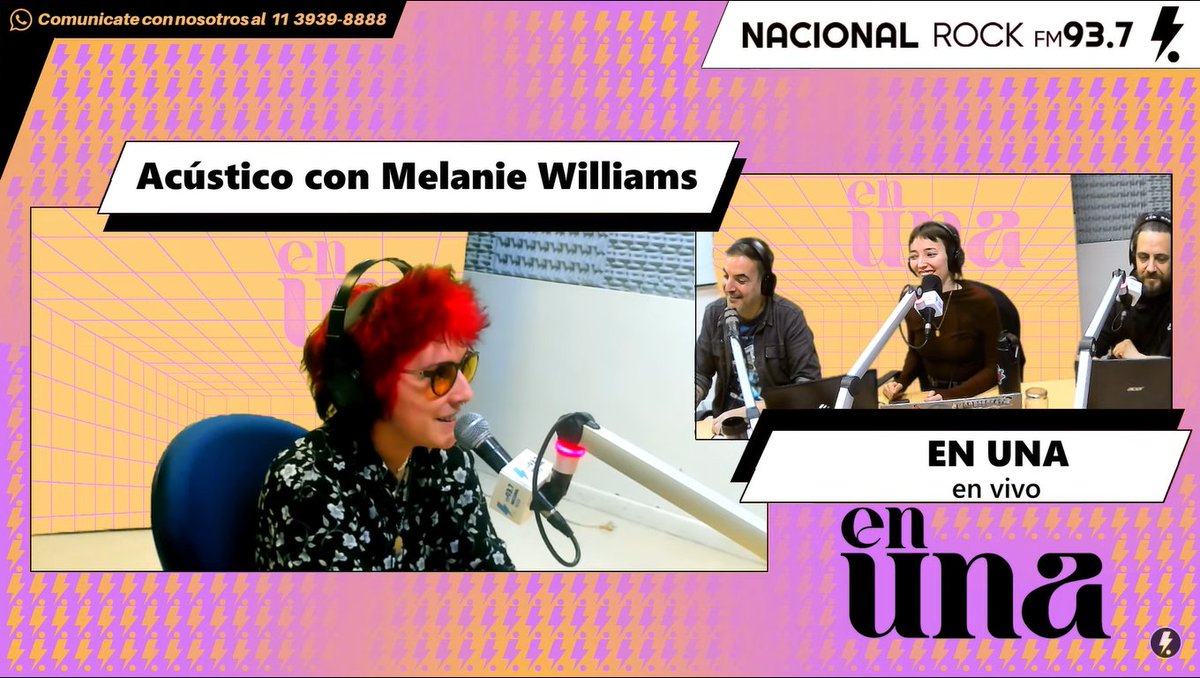 🔴 #Ahora | Estamos al aire <a href="/EnUna937/">EN UNA</a>  con #MelanieWilliams 

👁‍🗨Mirános: youtube.com/watch?v=bbbvBQ…