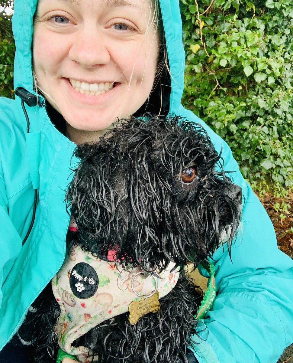 Chose the WETTEST part of the day to get our steps in… GOT DRENCHED… but we did it 👍🏻😀🐶 @CTMUHBDietetics  #WetDog #10000Steps #BigTeamChallenge