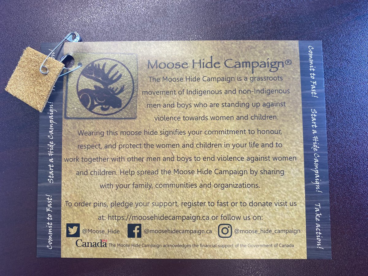 JMSS supports the Moose Hide Campaign. May 11, Period 2.