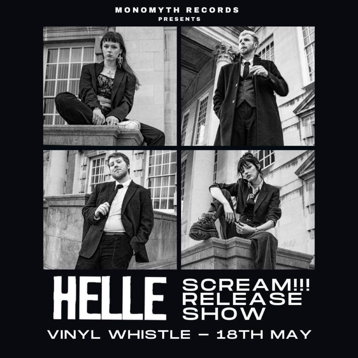 whistle_shop's tweet photo. #Leeds feminist punk fourpiece @HELLEBANDUK join us this month for a special intimate show to celebrate their new single 'SCREAM!!!' via our pals @MonomythRecords! Tickets available now!!

https://t.co/1VhXQrCsvN https://t.co/dJWn4g0IVA