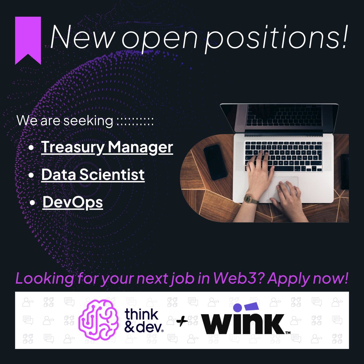 ¿Querés ganar en dólares 🤑 y trabajar desde cualquier parte del 🌍 en el ecosistema #web3?

¡Mirá las nuevas vacantes que tenemos para vos!

👉 #TreasuryManager
👉 #DataScientist
👉 #DevOps

Más detalles sobre estas y otras vacantes en nuestra comunidad de Telegram. 👇