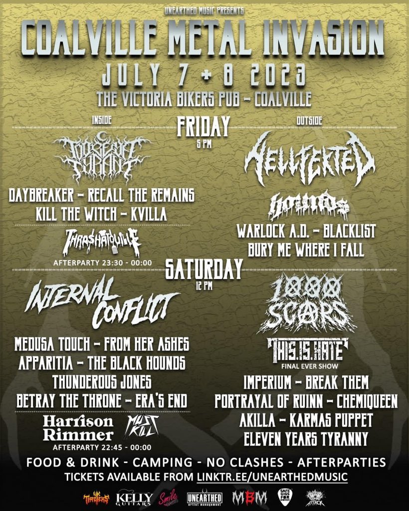 Don’t forget we are playing Coalville Metal Invasion this year! Get your tickets here linktr.ee/apparitiauk 

@unearthedmusic_