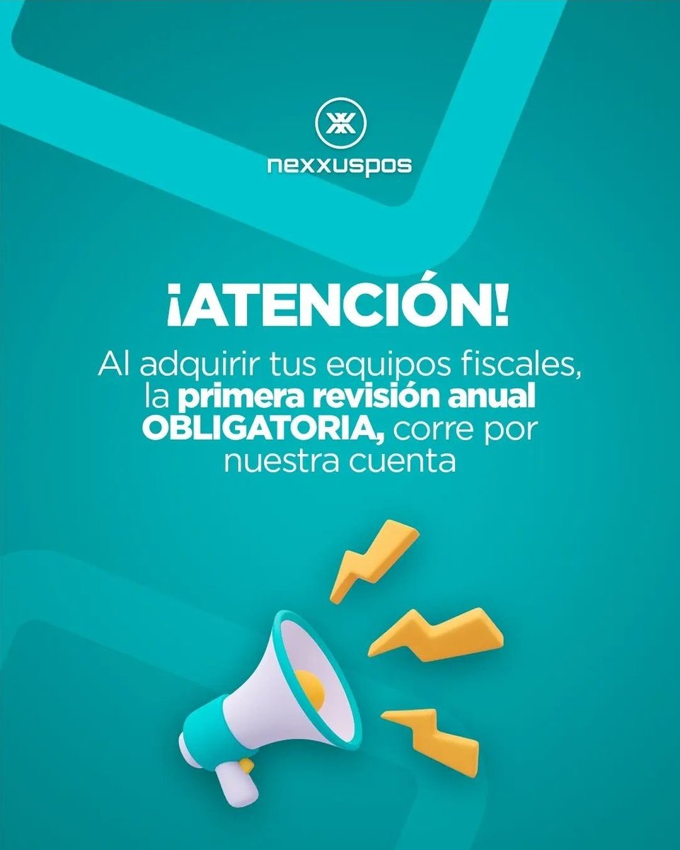 Como contribuyente es OBLIGATORIO que realices anualmente la inspección de los equipos fiscales para evitar sanciones. Es por esto que en NexxusPos estamos comprometidos con brindarte un servicio puntual y oportuno ¡Contáctanos!

#nexxuspos #nexxustips #maquinasfiscales #pzo