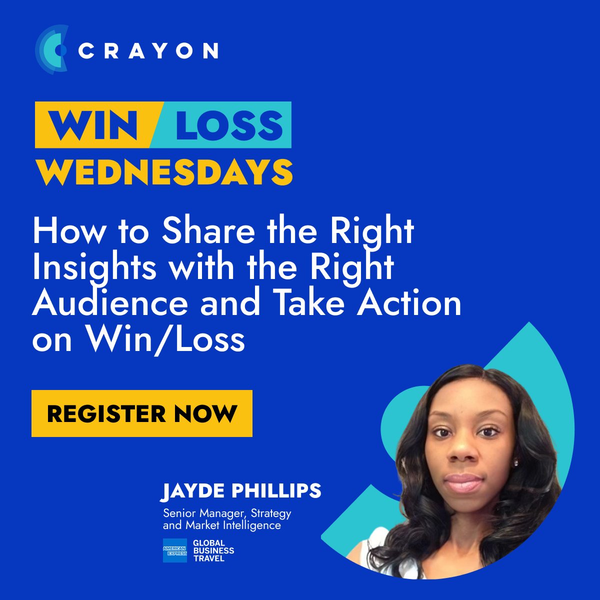 Win/Loss Wednesdays are almost here! Join us on May 17th as we kick off this exciting speaker series with Jayde Phillips, Senior Manager of Market Intelligence at <a href="/Egencia/">Egencia</a> 

Register! crayon.co/success/win-lo…