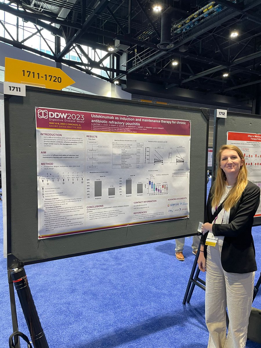 Results from the #SOCRATES study studying ustekinumab in #pouchitis during the last #DDW2023 poster tour!