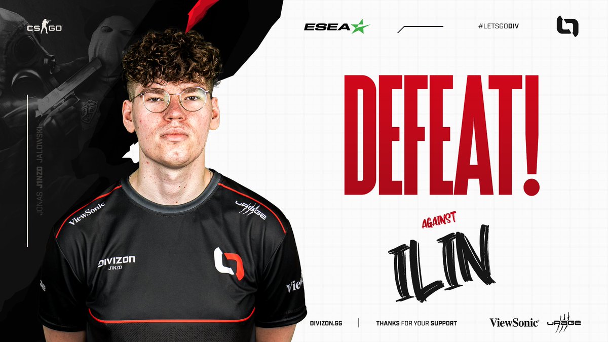DIVIZON (@divizongg) on Twitter photo 14-16 against "ILIN" 😔 GGWP 🤝
Tomorrow we will be back with a double <a href="/ESEA/">ESEA League</a> matchday to do better 👊
#LETSGODIV 14-16 against "ILIN" 😔 GGWP 🤝
Tomorrow we will be back with a double <a href="/ESEA/">ESEA League</a> matchday to do better 👊
#LETSGODIV