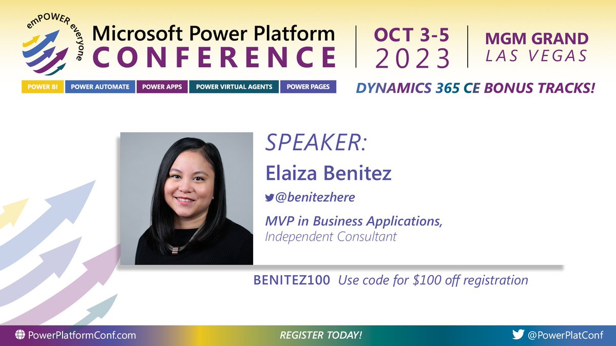 powerplatconf's tweet image. Exciting news! This week, we just made our final selection of community speakers for the upcoming MPPC23 in Las Vegas. Get ready to learn from the best in the industry! #MPPC23 #PowerAddicts
Meet: @mattbdevaney @benitezhere @thevictordantas @that_API_guy
More coming this week!