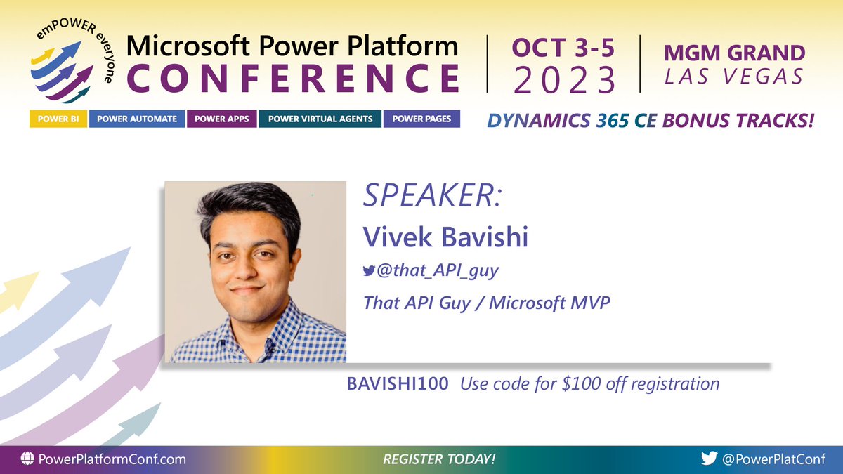 powerplatconf's tweet image. Exciting news! This week, we just made our final selection of community speakers for the upcoming MPPC23 in Las Vegas. Get ready to learn from the best in the industry! #MPPC23 #PowerAddicts
Meet: @mattbdevaney @benitezhere @thevictordantas @that_API_guy
More coming this week!