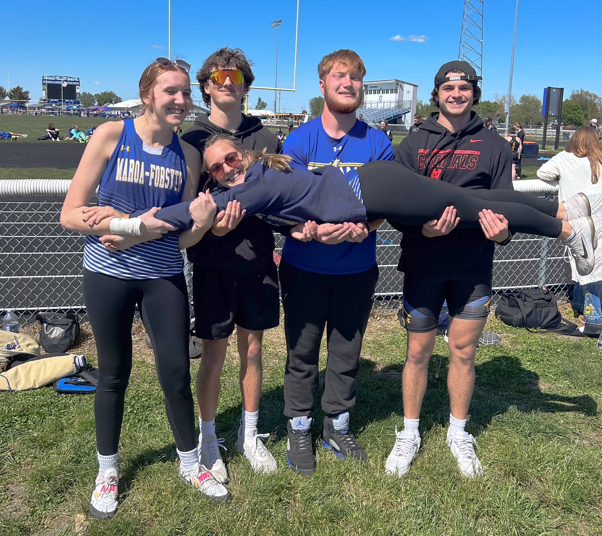 With track season winding down, I can’t emphasize enough how much I love our group of throwers! Been a great season so far, and now its time to put it all together for #championshipSZN