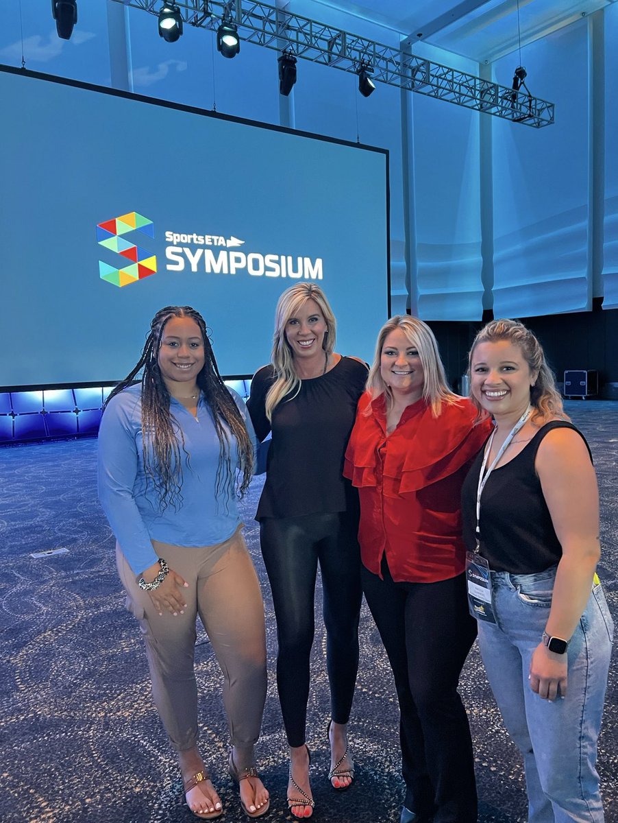 The #SavSports team got to meet and chat with Sarah Thomas, the First Female NFL Official, at @Sports_ETA! Big things happening in Kansas City this week! Stay tuned for more. #WomenInSports