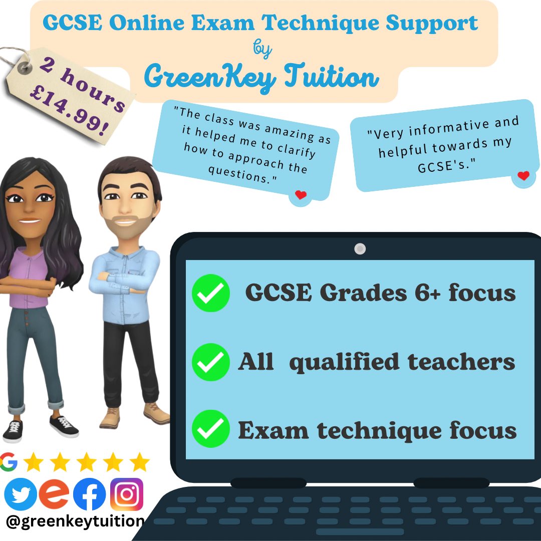 GreenkeyTuition's tweet photo. Amazing 5* feedback on all our masterclasses so far! Sign up via Eventbrite GreenKey Tuition

Check out the dates for our final exam paper walkthroughs 👀 📚 that final last revision blast before #gcse 

#exams #year11 #tuition #tutor #gcse2023 https://t.co/fJNkwkFWSg