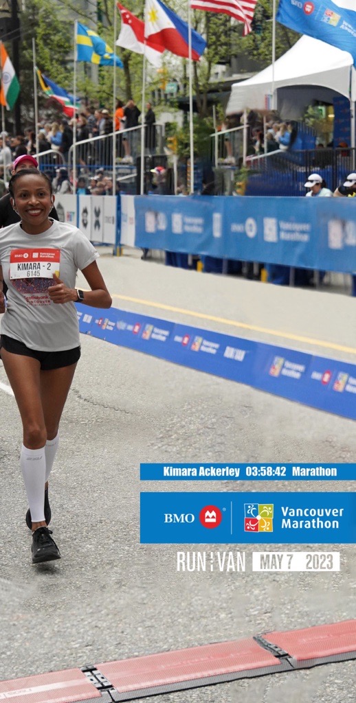 Celebrating our Operations Manager, Kimara's outstanding running achievement! She joined over 20,000 runners this past Sunday for a record-breaking race event! All smiles at the marathon 42.2K finish line accomplishing 76.3KM for BMO’s Dynasty hybrid run. 

#bmovm #runvan #lmdg