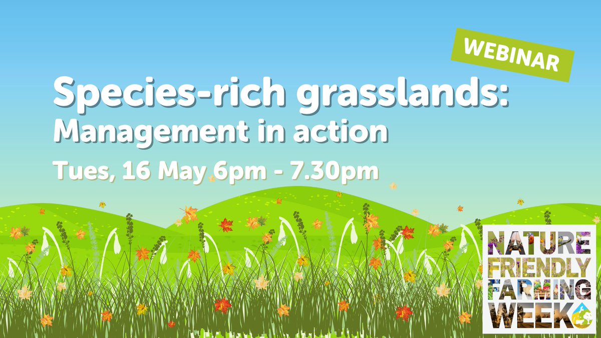 Species-rich Grasslands: Management in action
🗓️Tues 16 May
⏰6pm - 7.30pm

From machair in the Hebridean Islands to grasslands in the Cairngorms, down to meadows & rhos pasture in Wales: join @howemill, Donald McDonald, Hilary Kehoe & @Love_plants 

eventbrite.co.uk/e/633244229537