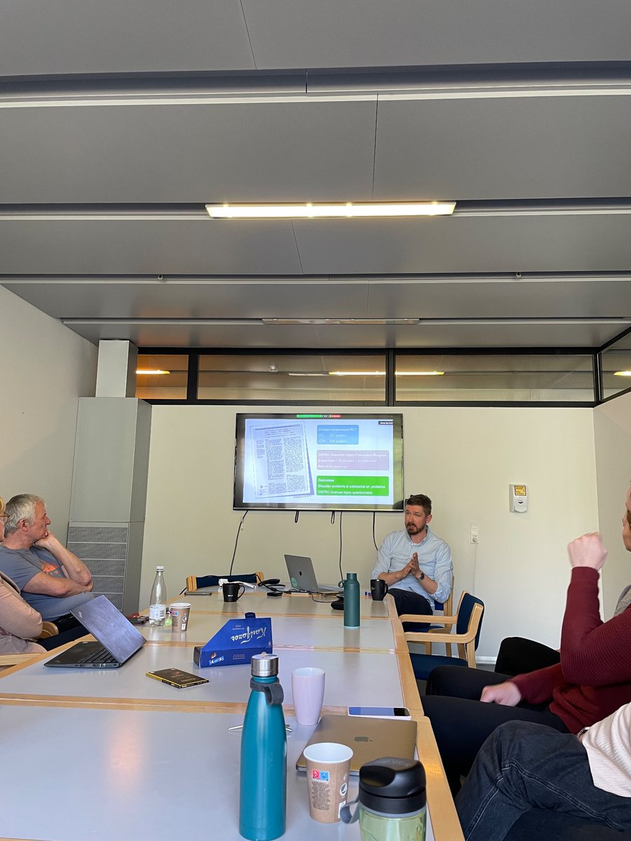 Behnam Liaghat, PhD (@behnam_liaghat) on Twitter photo Great to have <a href="/stighandersson/">Stig H. Andersson</a> joining our research unit <a href="/FOF_research/">FOF research unit</a>. Looking forward to collaborating 💪🏽
Stig is also a sports physio and author of the state of art shoulder prevention study in handball:
pubmed.ncbi.nlm.nih.gov/27313171/ Great to have <a href="/stighandersson/">Stig H. Andersson</a> joining our research unit <a href="/FOF_research/">FOF research unit</a>. Looking forward to collaborating 💪🏽
Stig is also a sports physio and author of the state of art shoulder prevention study in handball:
pubmed.ncbi.nlm.nih.gov/27313171/