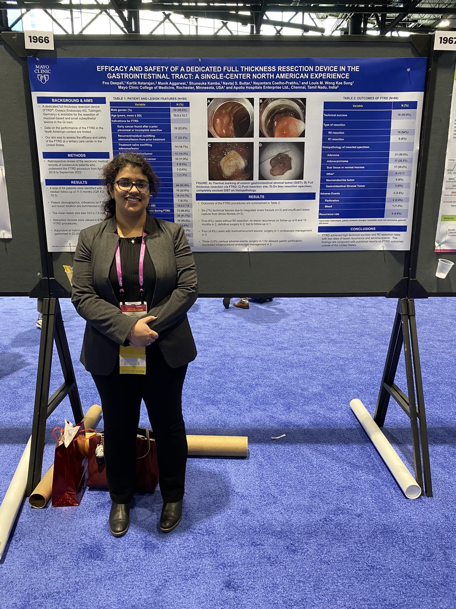 And it’s a wrap @DDWMeeting! I’m thrilled to have been able to present 3 posters and 2 orals this year. Thank you to my mentors for their unwavering support & guidance @NavButtarMD @NayantaraCoelho #Dr. WongKeeSong #GITwitter #GIHep #womeninmed #asge @MayoClinicGIHep