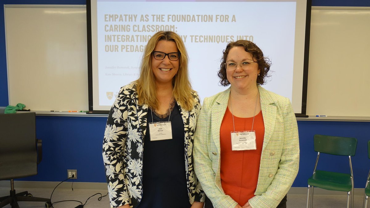 Empathy in the engineering classroom was the topic of a session led by Professors Howcroft and Mercer at the recent University of Waterloo teaching and learning conference. Read the article: uwaterloo.ca/systems-design…
