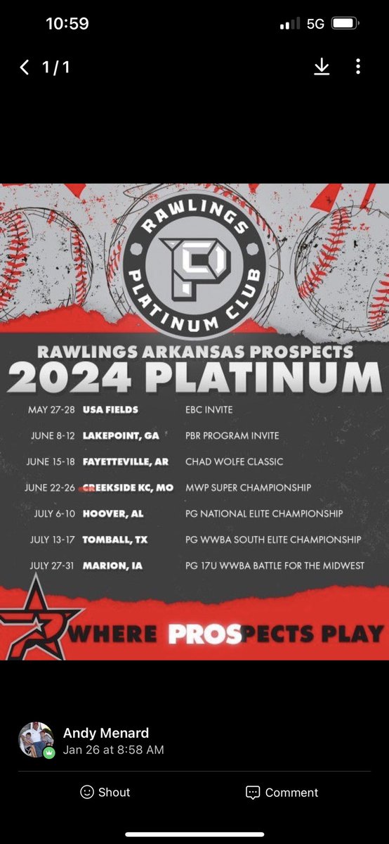 2024 <a href="/ARPROSPECTS/">Arkansas Prospects</a> 1B <a href="/christiancarna7/">Christian Carnal</a> summer season kicks off in 2.5 weeks in Memphis. Let’s Go!!! <a href="/arprospectcoach/">Andy Menard</a> <a href="/KBoBaseballGuru/">Kevin Bohannon</a> <a href="/PBR_Arkansas/">Brian Walker</a> <a href="/PG_Scouting/">Perfect Game Scout</a> <a href="/BUncommitted/">Baseball_Uncommitted</a>
