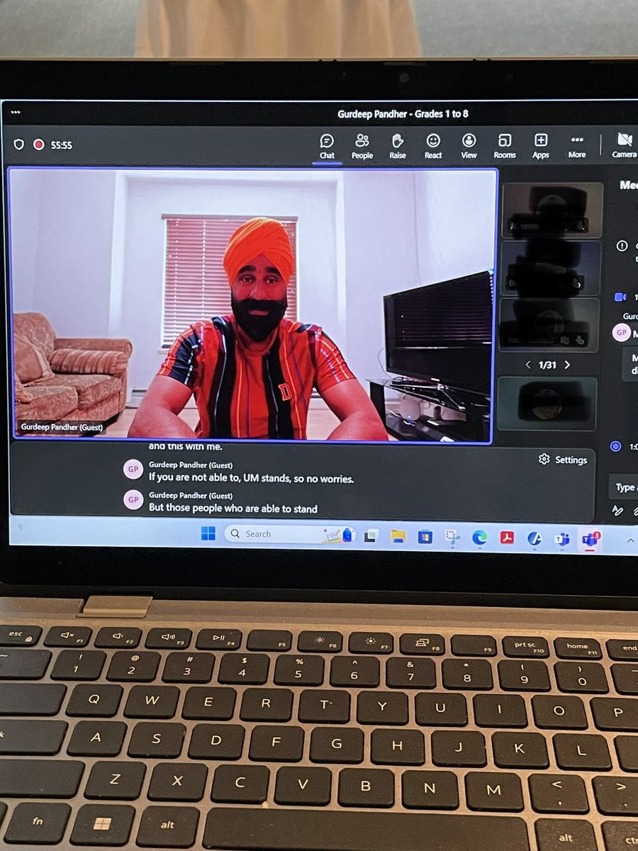 So thrilled to have <a href="/GurdeepPandher/">Gurdeep Pandher of the Yukon</a> join our grade 1 to 8 classes to teach us Banghra dancing, sharing his message of happiness and joy. #highlightofmyyear #JustDance #AsianHeritageMonth