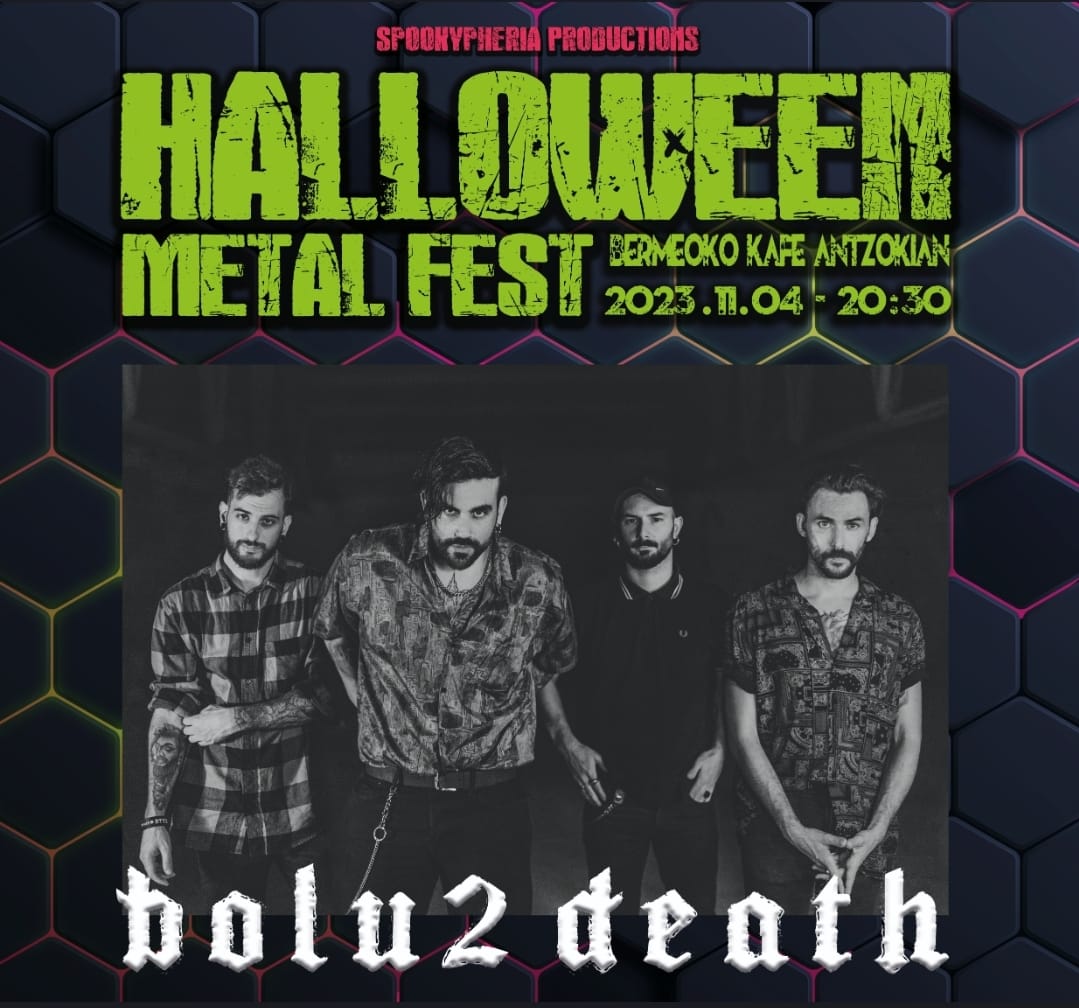 Halloween Metal Fest (@halloweenmetalf) on Twitter photo Bueno lo prometido es deuda.
Hoy os presentamos la primera banda que formará parte del cartel del <a href="/HalloweenMetalF/">Halloween Metal Fest</a> 2023.
Los onubenses <a href="/Bolu2Death/">BOLU2 DEATH</a> nos acompañarán el próximo Sábado 4 de Noviembre en el <a href="/AntzokiBermeo/">Bermeo Kafe Antzokia</a>
No te pierdas su brutal metalcore! Bueno lo prometido es deuda.
Hoy os presentamos la primera banda que formará parte del cartel del <a href="/HalloweenMetalF/">Halloween Metal Fest</a> 2023.
Los onubenses <a href="/Bolu2Death/">BOLU2 DEATH</a> nos acompañarán el próximo Sábado 4 de Noviembre en el <a href="/AntzokiBermeo/">Bermeo Kafe Antzokia</a>
No te pierdas su brutal metalcore!
