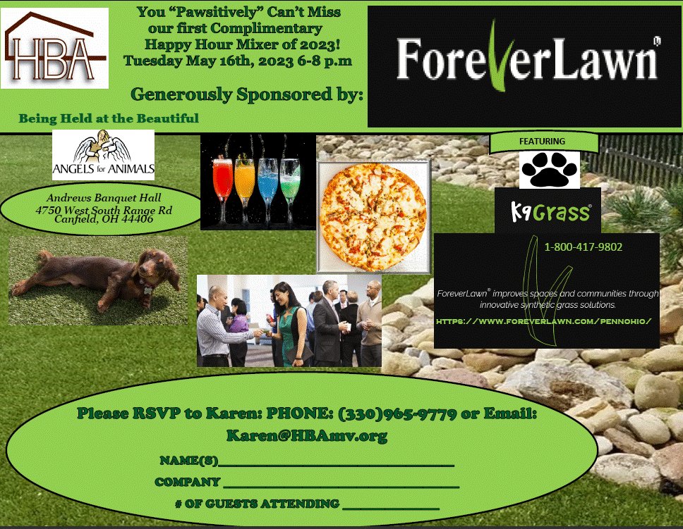 HBAMahValley's tweet image. Just one week until our first complimentary mixer! #FreeNetworking #ForeverLawn #AngelsForAnimals #MaintenanceFreeLawns #HBAEvent #K9Grass #PetsForLife #ThingsToDoInTheValley #RSVPNow!
conta.cc/3LR91Z1