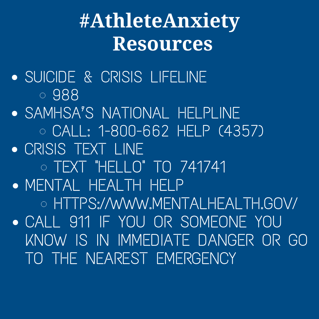 We're partnering with @Div1SAAC
to #StartTheConversation about #AthleteAnxiety during Mental Health Awareness Month.   

Anxiety can mean different things to everyone and we're here to support one another💚