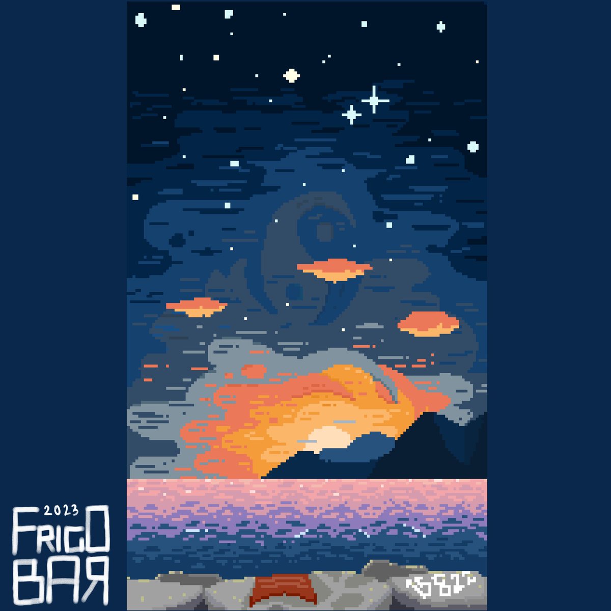 Frigobar09's tweet image. You Shine like Gold in my Memory
#pixelart #illustration #ArtistOnTwitter #art