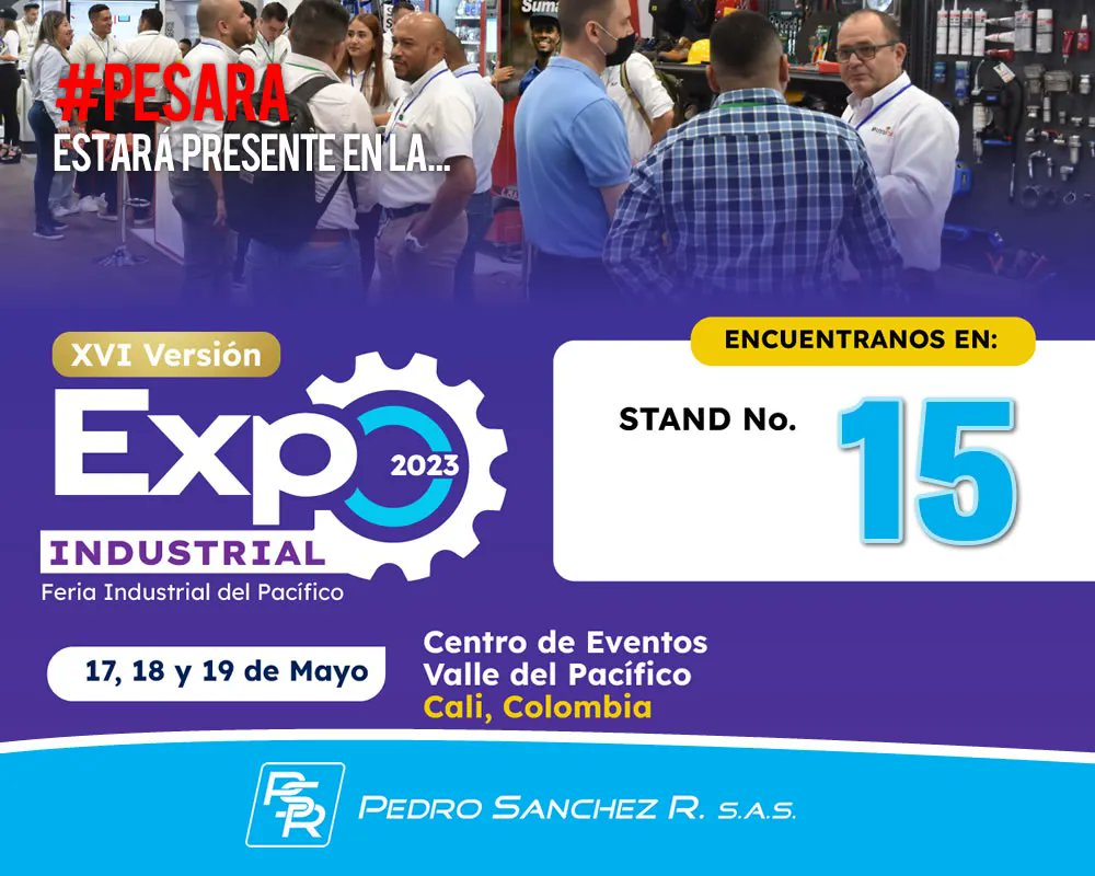 PesaraOficial's tweet photo. ¡Una oportunidad para que encontrarnos y hablar sobre los temas que nos interesan!

Podrás sentarte con nuestros profesionales y discutir sobre nuestras soluciones en el área del mantenimiento industrial.

Conocer muchas de las marcas y equipos que manejamos.
¡VISÍTANOS!
#Cali https://t.co/TWDkLnMOF5