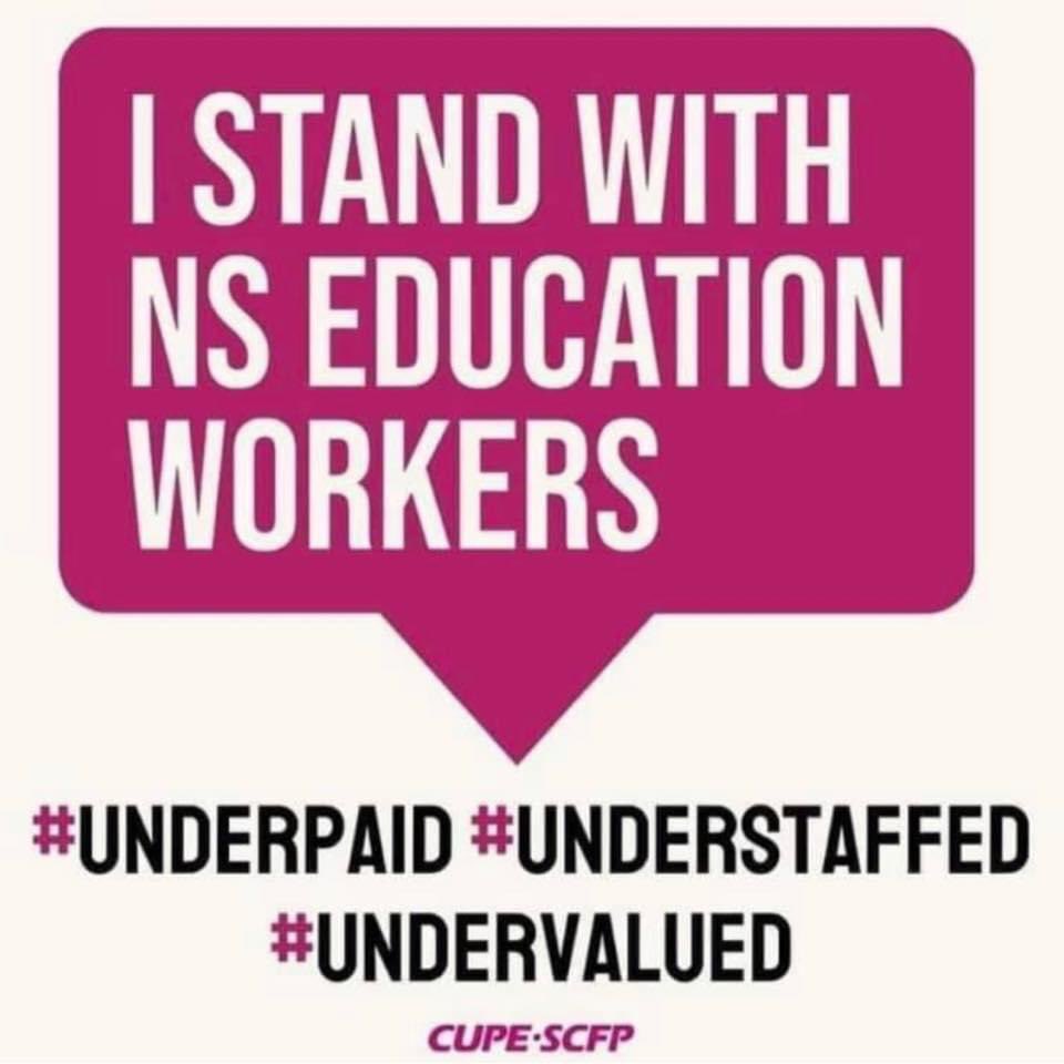<a href="/NSTeachersUnion/">NS Teachers Union</a> members understand the critical work that our @CUPE5047 education workers do in our schools.

These incredible workers support our students in countless ways. 

Schools work because they do.