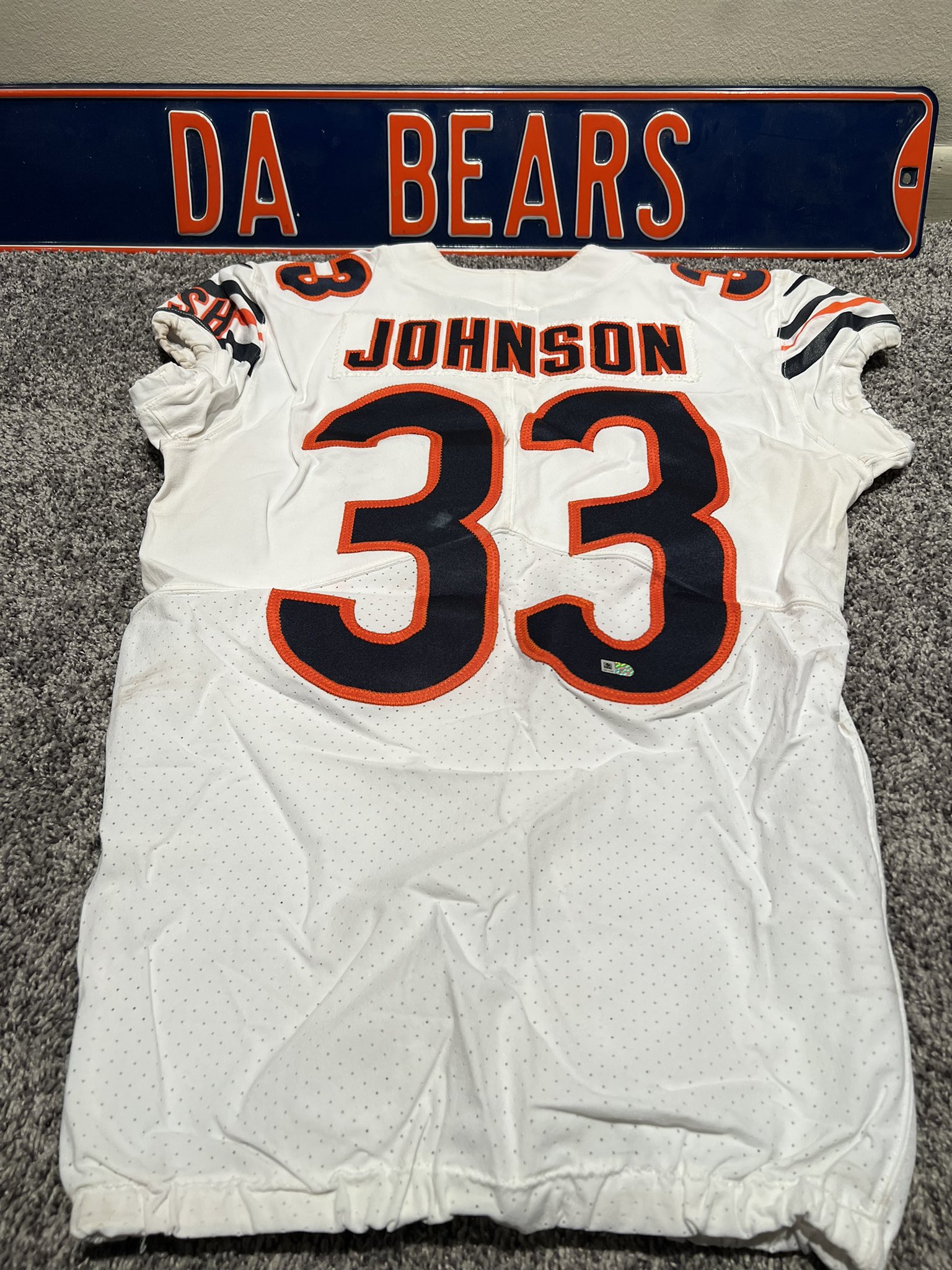 Chicago bears game sales worn jersey
