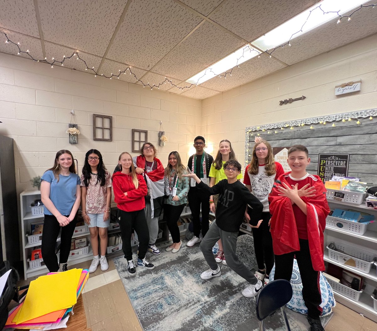 Celebrating Flag Day at Wilkins Junior High! <a href="/ISD109/">Indian Springs 109</a>