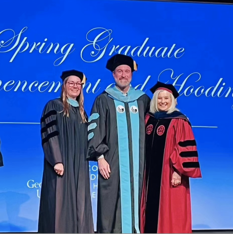 It was an honor to deliver our Graduate Commencement Address last week. It was also my honor to hood my last doctoral candidate, @john_m_hruby  Many thanks, @gsucehd  @GSUEdLead @PrincipalsCtr @COPISscholars