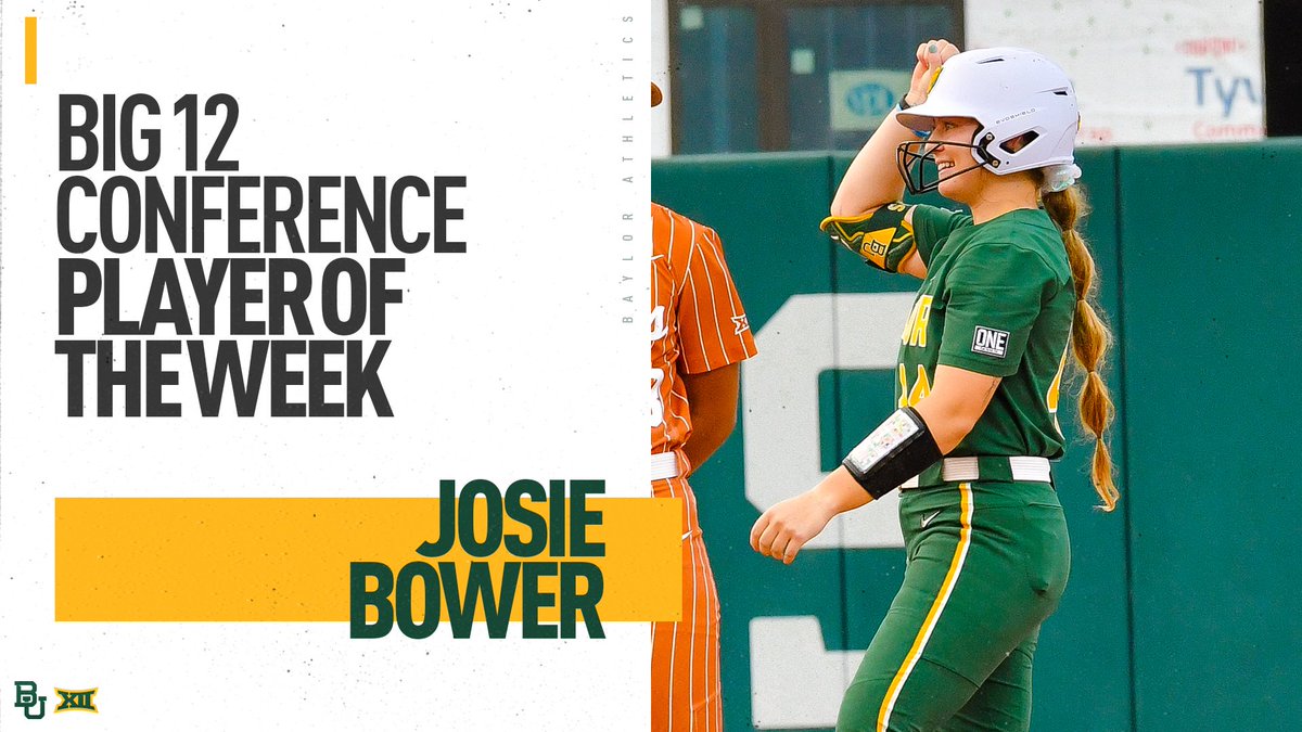 IT JUST KEEPS GETTING BETTER 🤩

Let’s goooooo <a href="/josie_bower/">Josie Bower</a>!!! 

#SicEm 🐻🥎