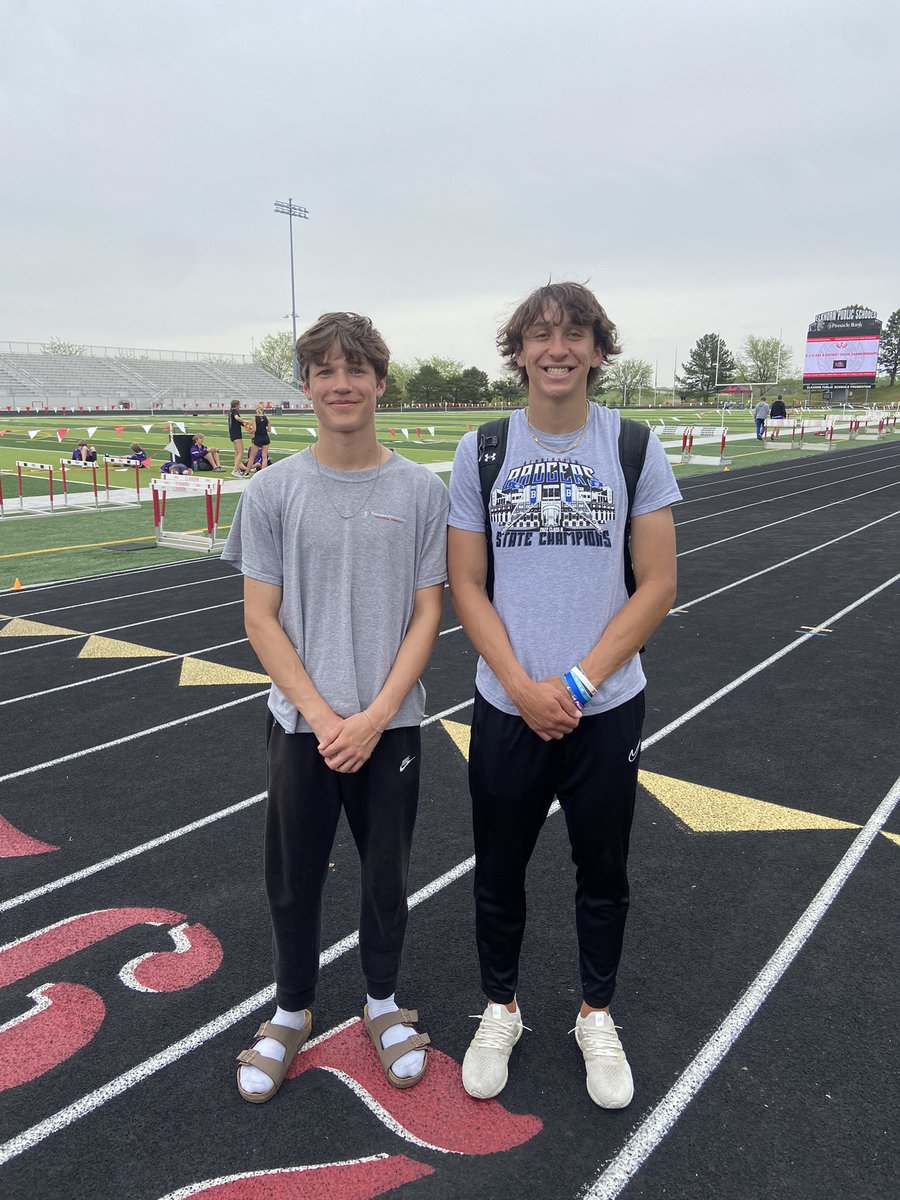 Carson Jones and Trey Bird are STATE QUALIFIERS!!!! 🎟️ 🎟️ Carson is the district champ and Trey finished third in long jump! 💥 💥