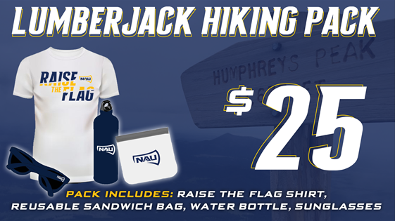 Are you excited to enjoy the beautiful Flagstaff summer and go for a hike? 

Purchase this "Lumberjack Hiking Pack" and have what you need to elevate your hike!

🔗bit.ly/NAUHike