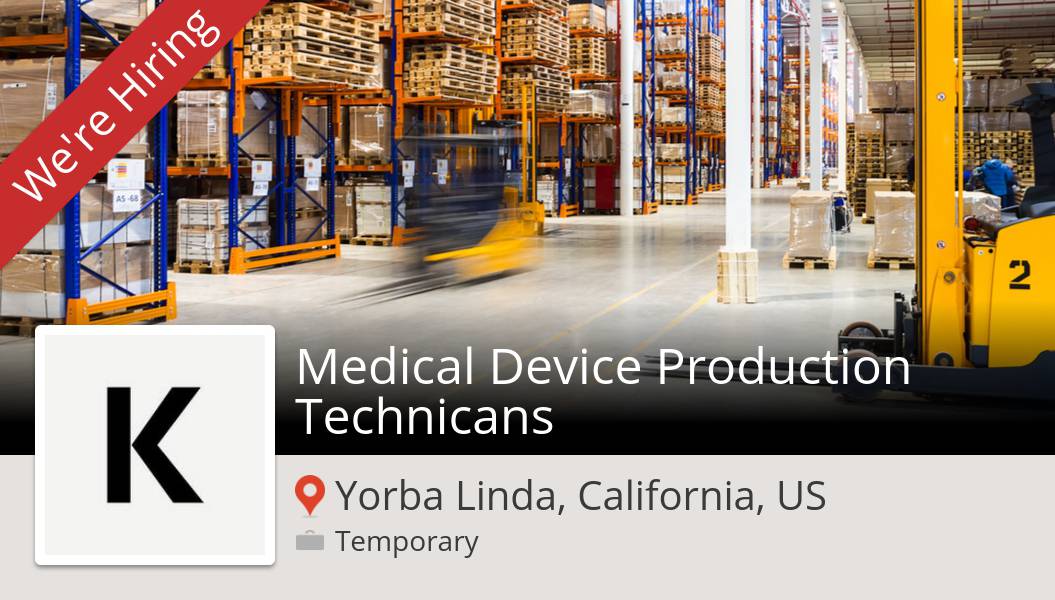LillianOClemons's tweet image. Medical Device #Production #Technicans (#job) wanted in #YorbaLinda. #KellyServices workfor.us/kellyservices/…