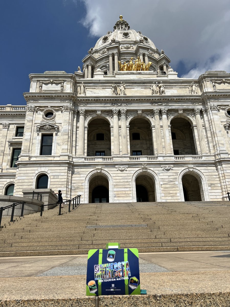 Great to gather with members of the Minnesota hospitality community at the state capital for National Tourism and Travel Week yesterday #nttw23 #TravelForward @hospitalitymn @minnesotacvbs