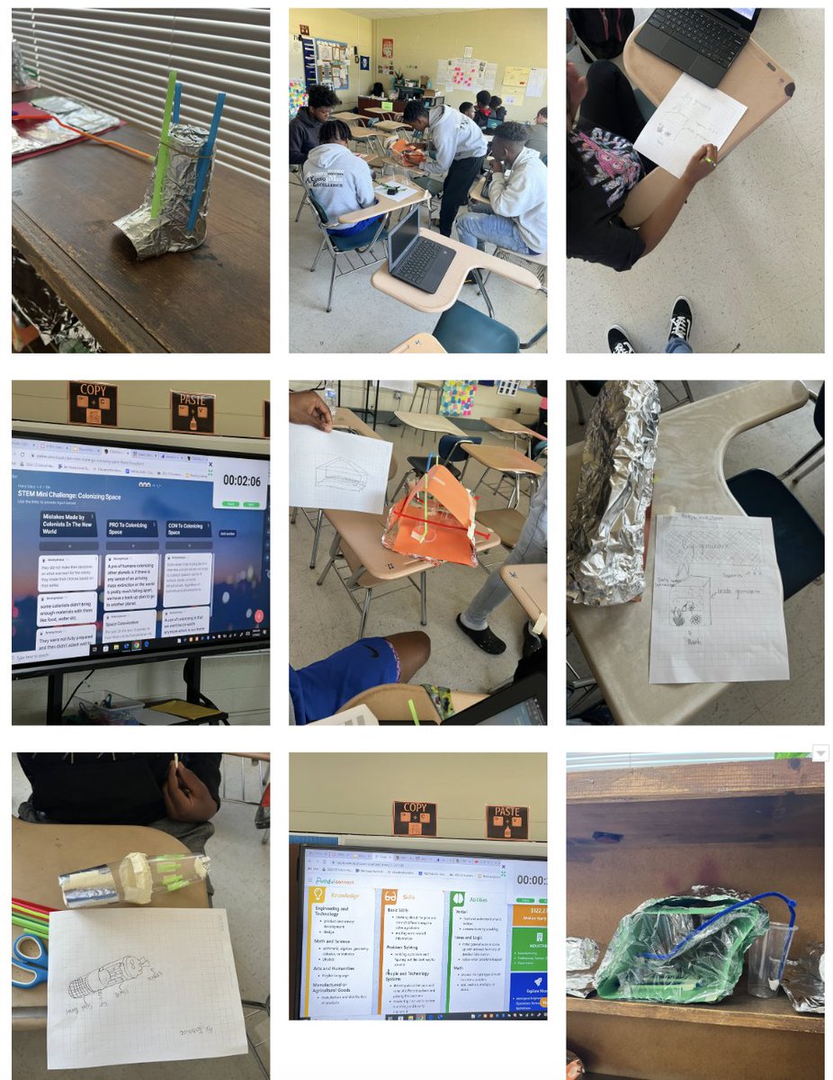 Mr. Claus's 8th grade Social Studies participated in project-based learning to create a concept design for sustainable food or shelter on the moon. #CME_STEM <a href="/PCS_STEM/">PCS_STEM</a>