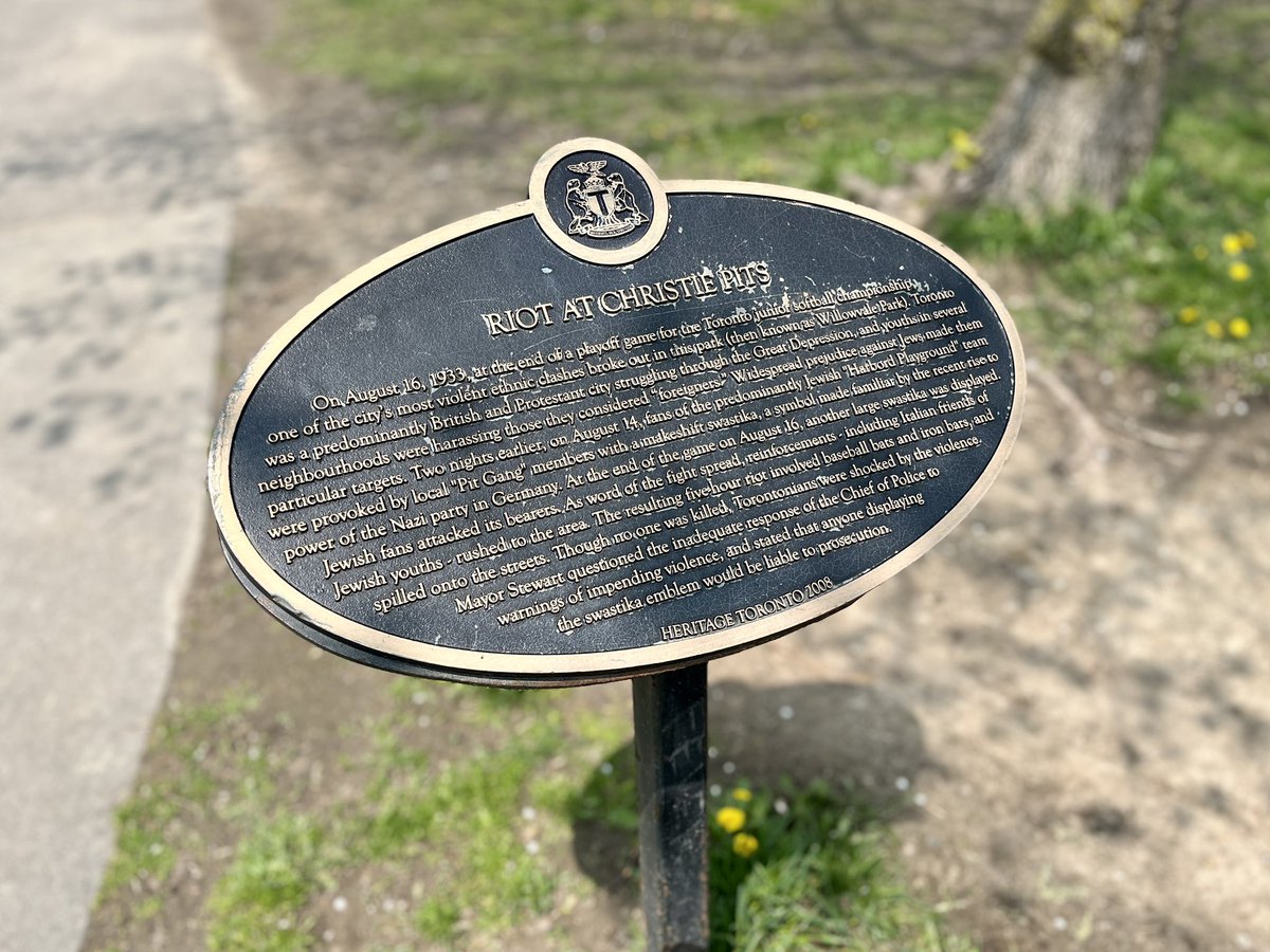 tdsb's tweet image. In commemoration of the 90th anniversary of the Christie Pits riot, @TDSB_JH and @TDSBItalianHer1 are presenting a live, interactive, theatrical production at Christie Pits Park, starting today until June 16, for Grades 8 and 10 students across the city.